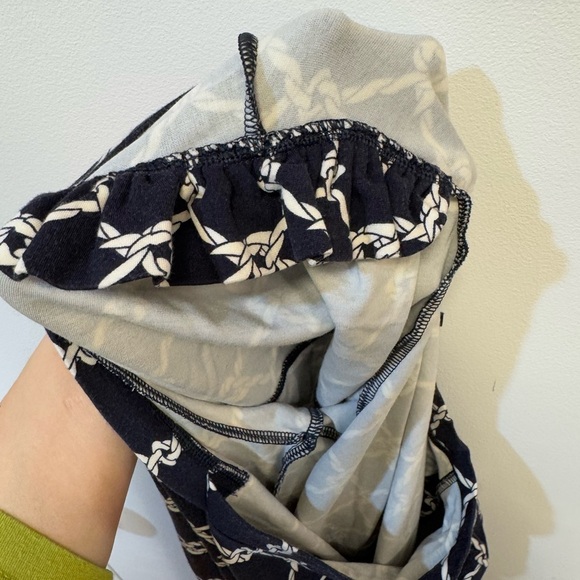 Cabi cruise dress women’s small blue navy rope coastal preppy bubble sleeve - Picture 5 of 12